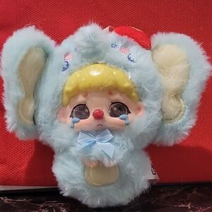 Cureplaneta KIKI Fluffy Zoo Frog Plush Box Keychain 'Apple Bear "Doll NEW.